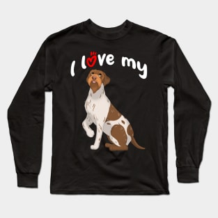 I Love My Wirehaired Pointing Griffon Dog Long Sleeve T-Shirt